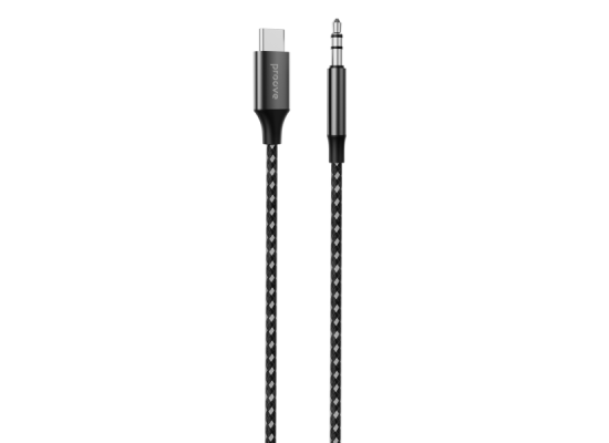 Proove SoundMesh Type-C to 3.5mm AUX Cable, Hi-Fi audio system support, tear resistant, standard length 1M